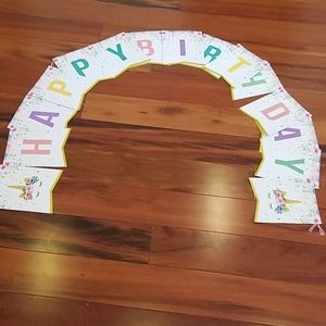 Happy Birthday Unicorn Banner